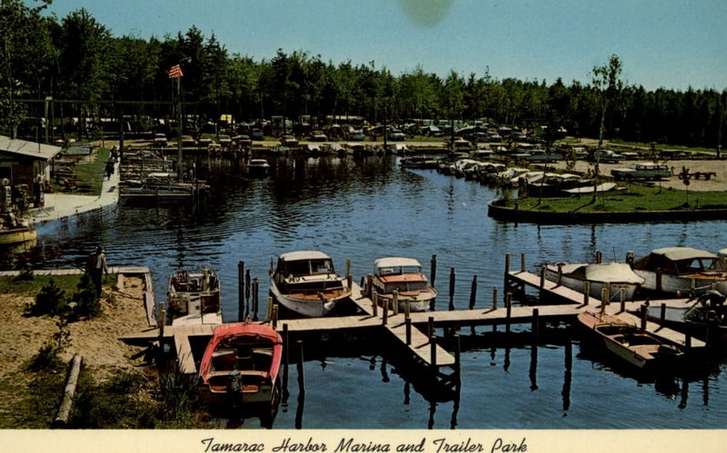 Tamarac Village (Tamarac Harbor and Trailer Park) - Vintage Postcard (newer photo)